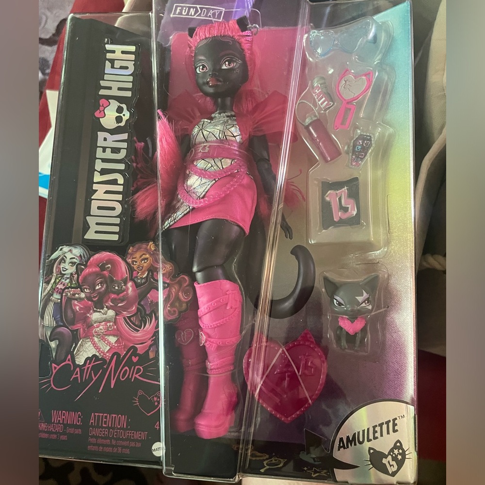 Monster High Catty Noir Doll with Pink and Silver Outfit